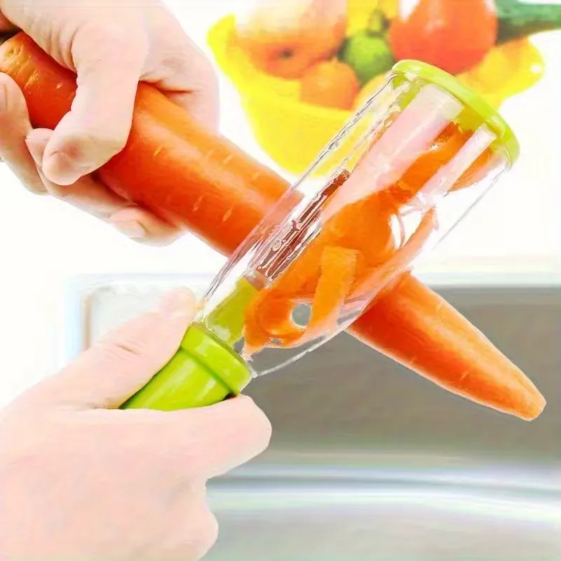 Vegetable Peeler with Peel Container
