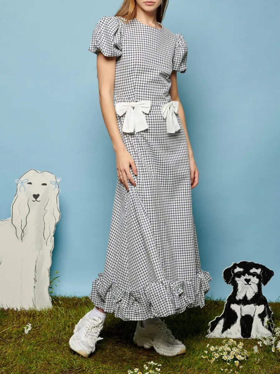 Crew Neck Midi Dress