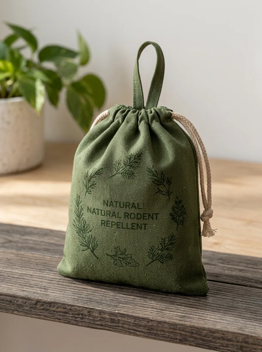 Botanical Wreath Printed Rodent Repellent Pouch