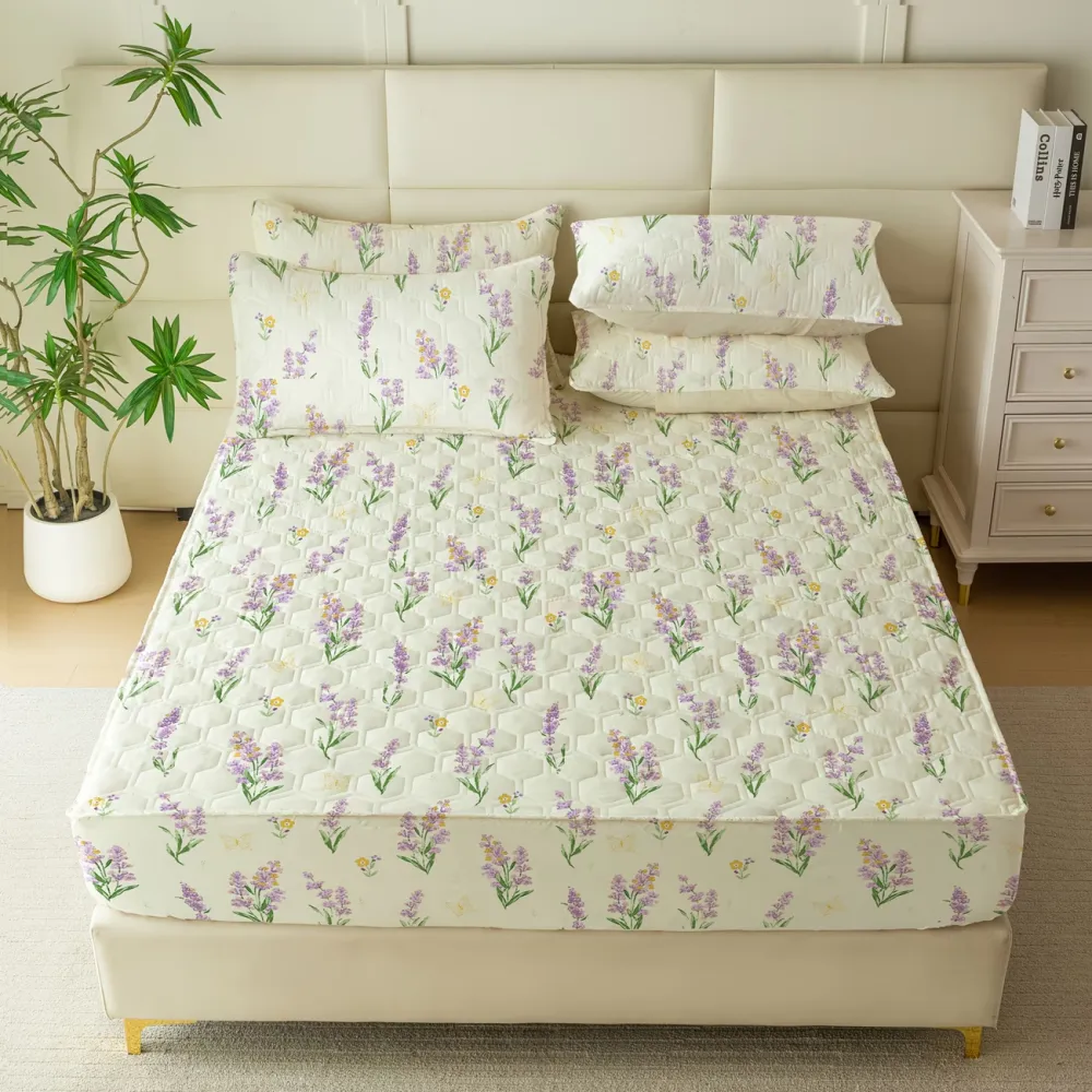 Botanical Quilted Fitted Sheet
