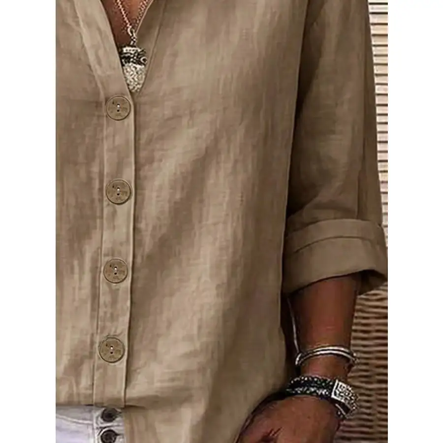 Soft Button Up Long Sleeve Shirt