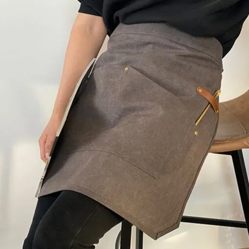 Waist Canvas Kitchen Work Apron