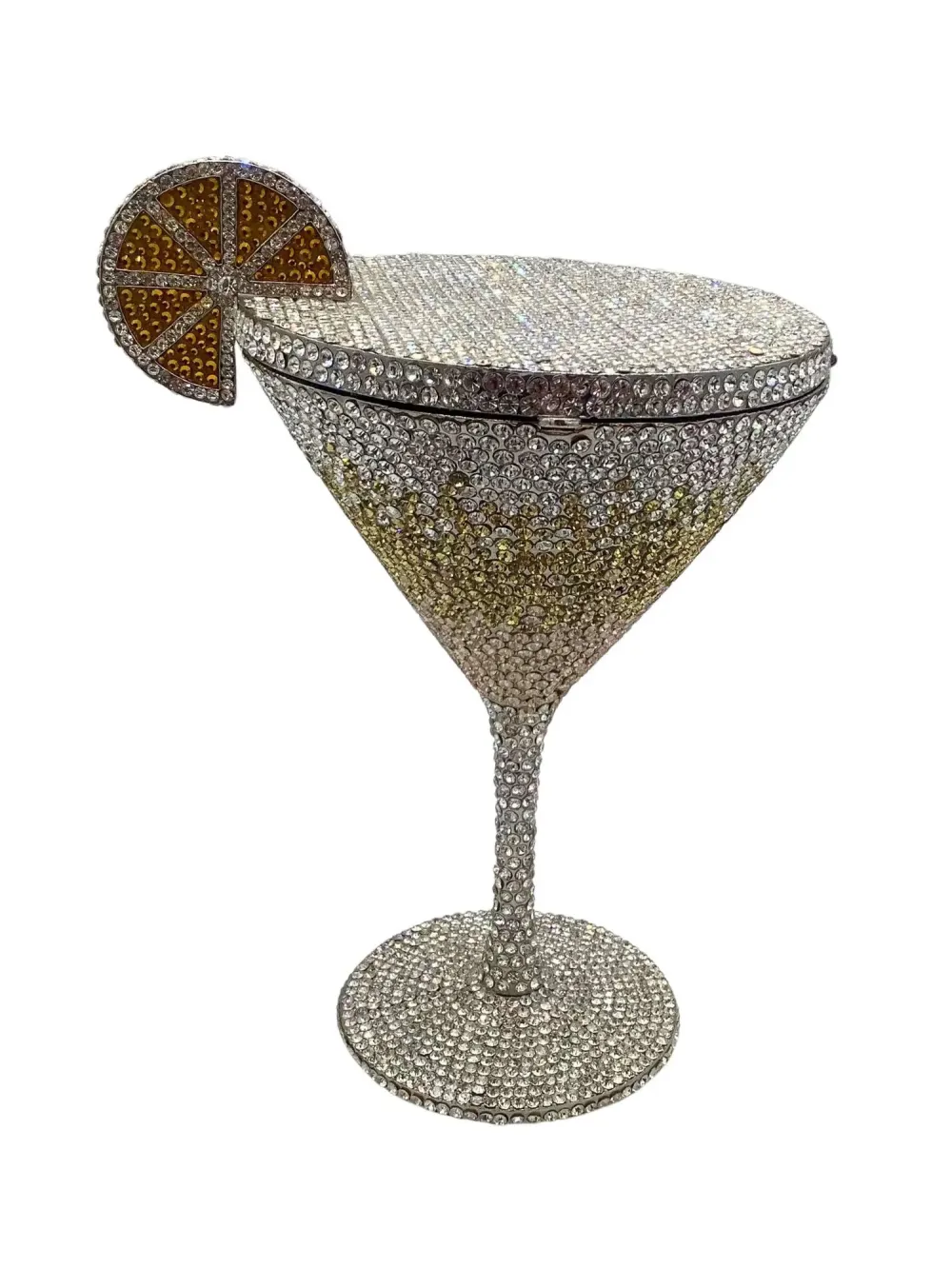 Madeline Rhinestone-embellished Cocktail Glass Clutch Bag