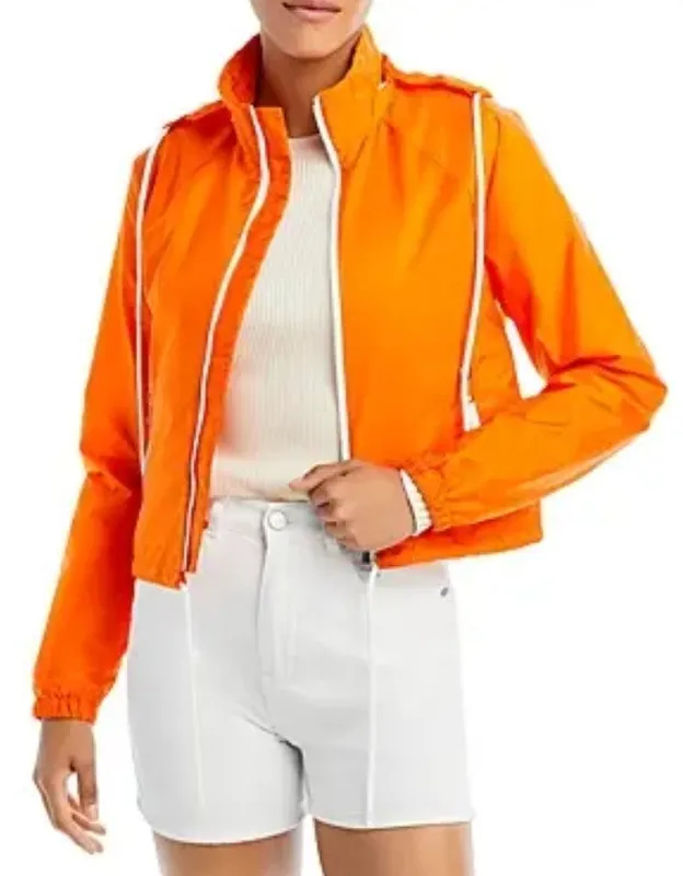 Collared Drawstring Pocket Jacket