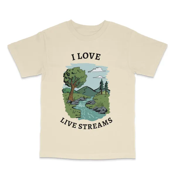 Live Stream Graphic Cotton Tee