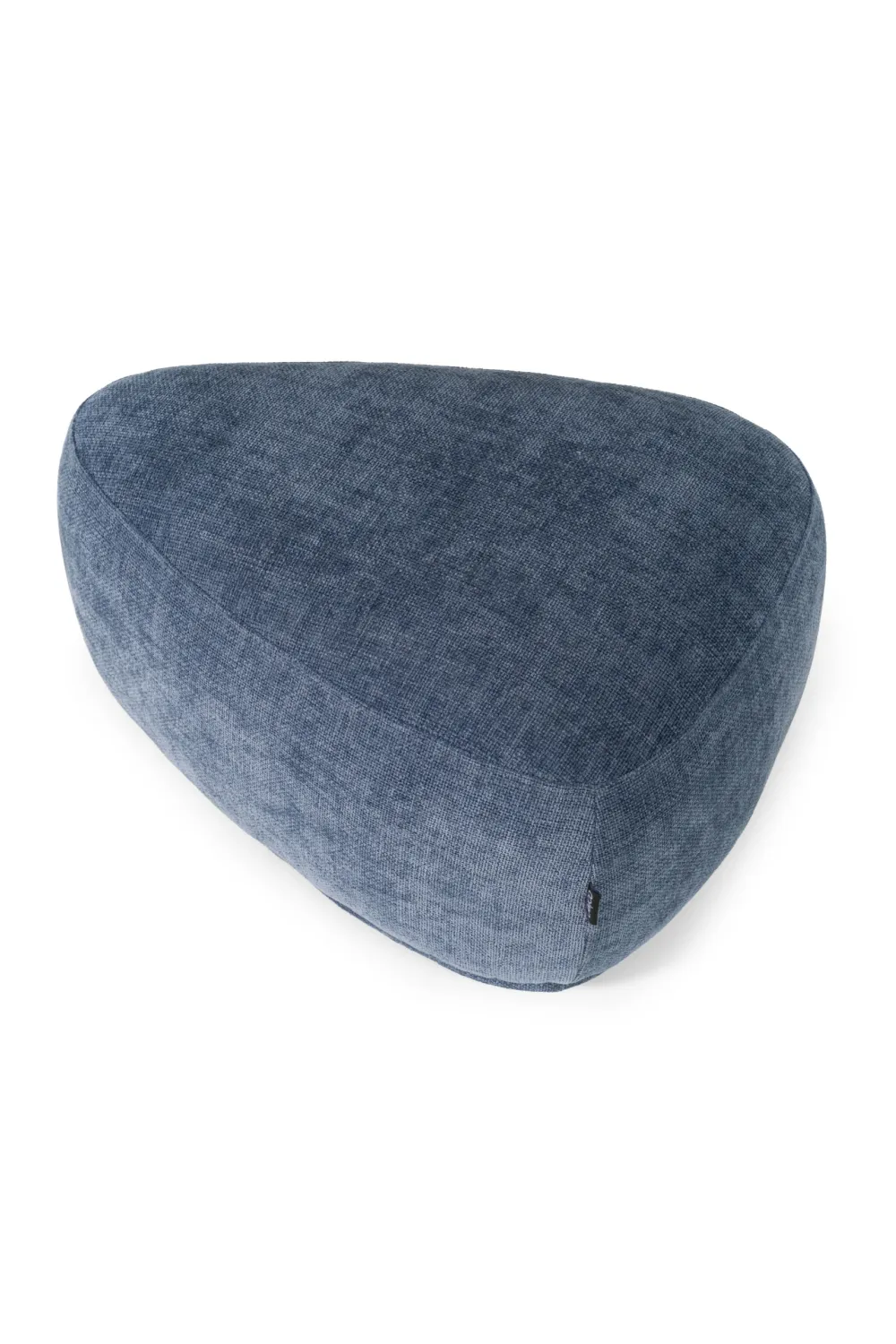 Scalloped Textured Upholstered Ottoman