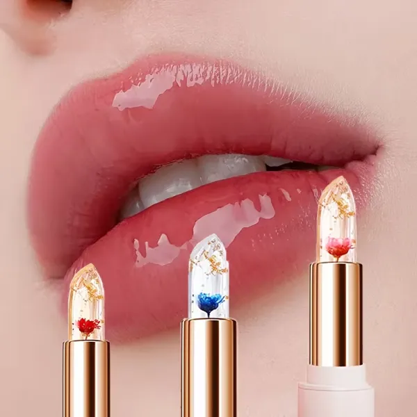 Glossy Floral Lipstick Set