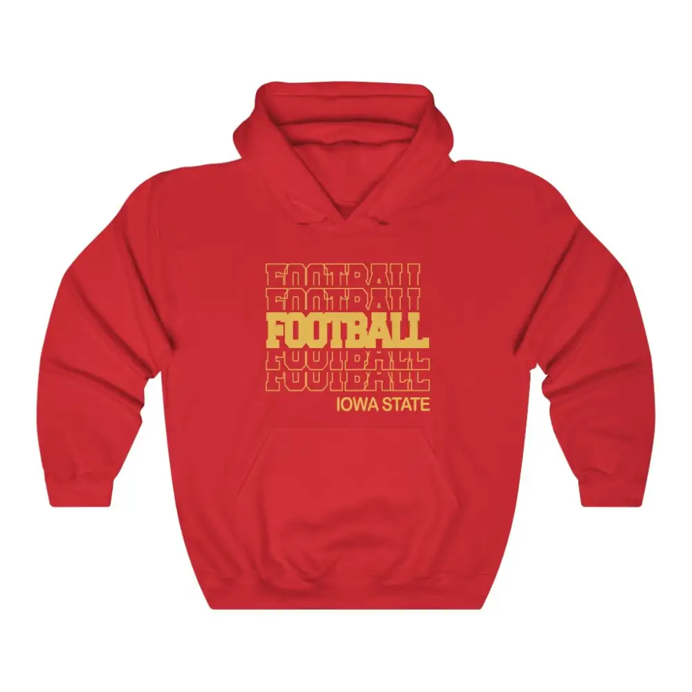 Football Stacked Letter Hoodie
