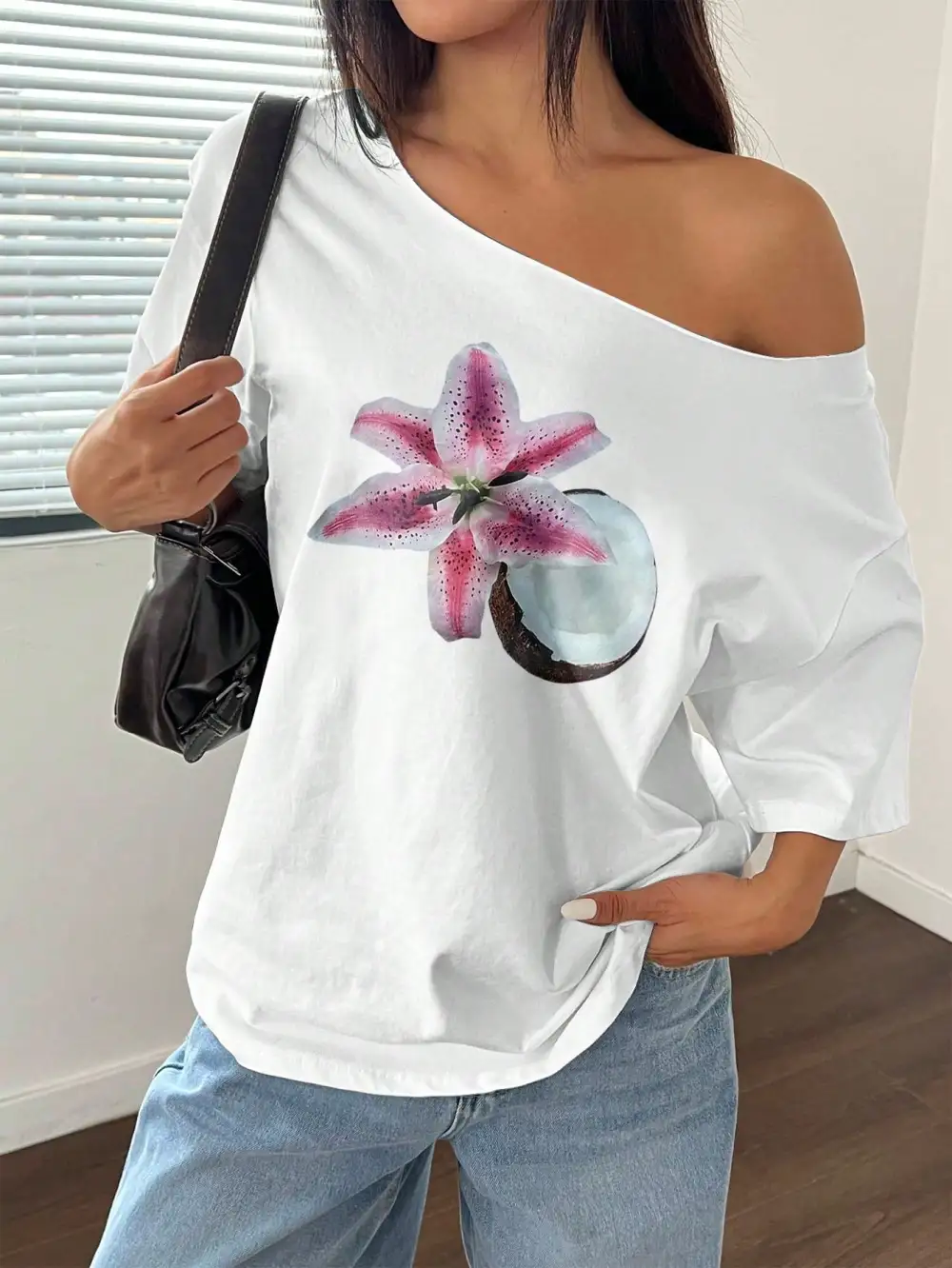 Women White Oversized Fit T-Shirt