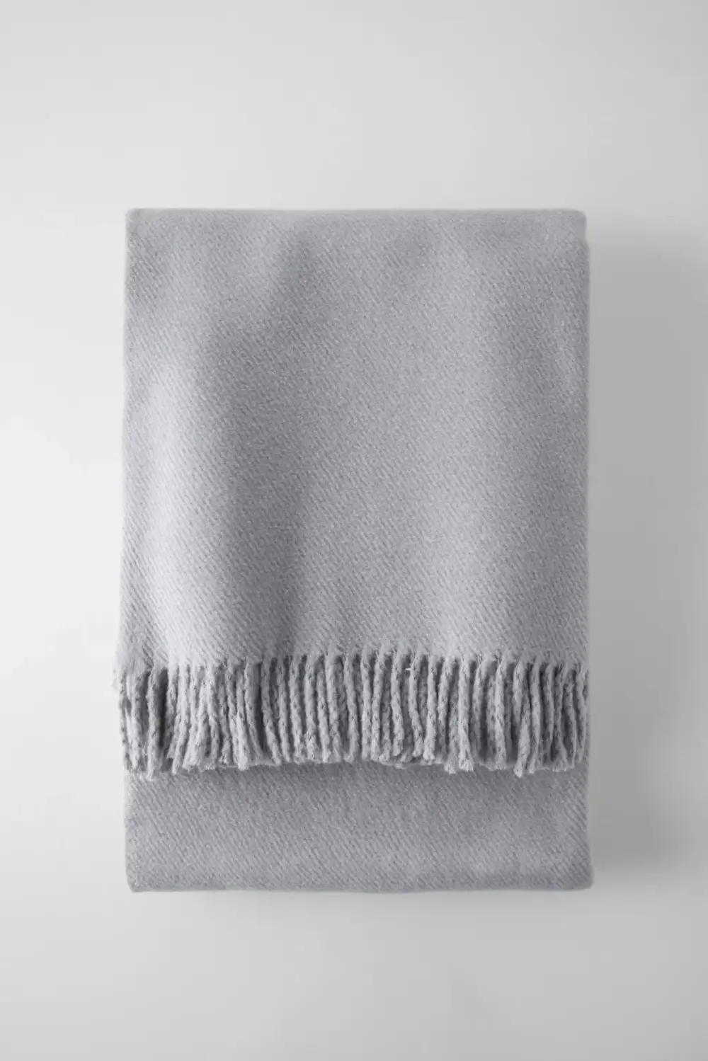 Solid Cotton Blend Throw