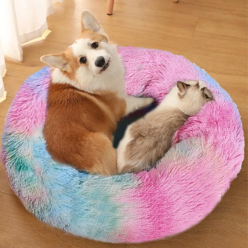 Plush Round Pet Bed
