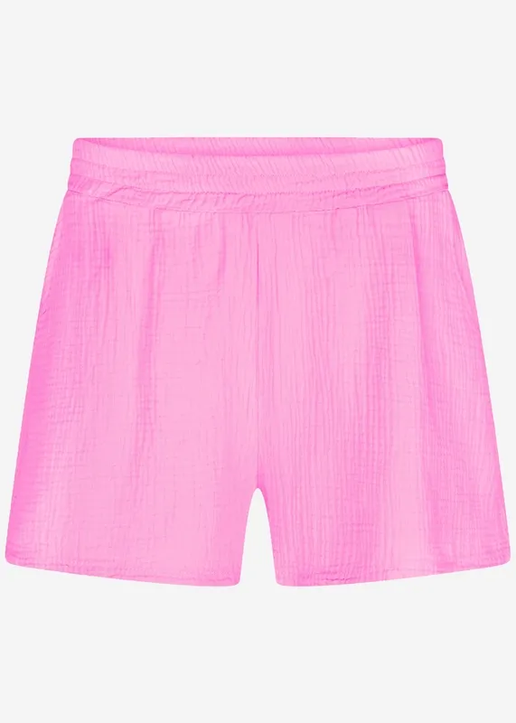 Pink Muslin Everyday Clean Shorts