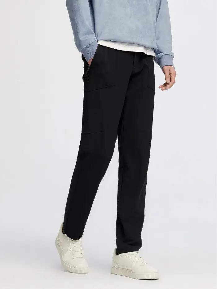 Men's Straight Open-weave Trousers