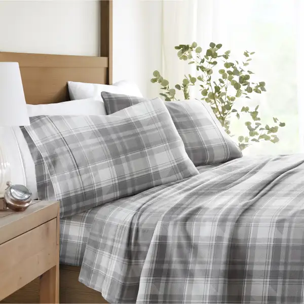 Plaid Flannel Sheet Set
