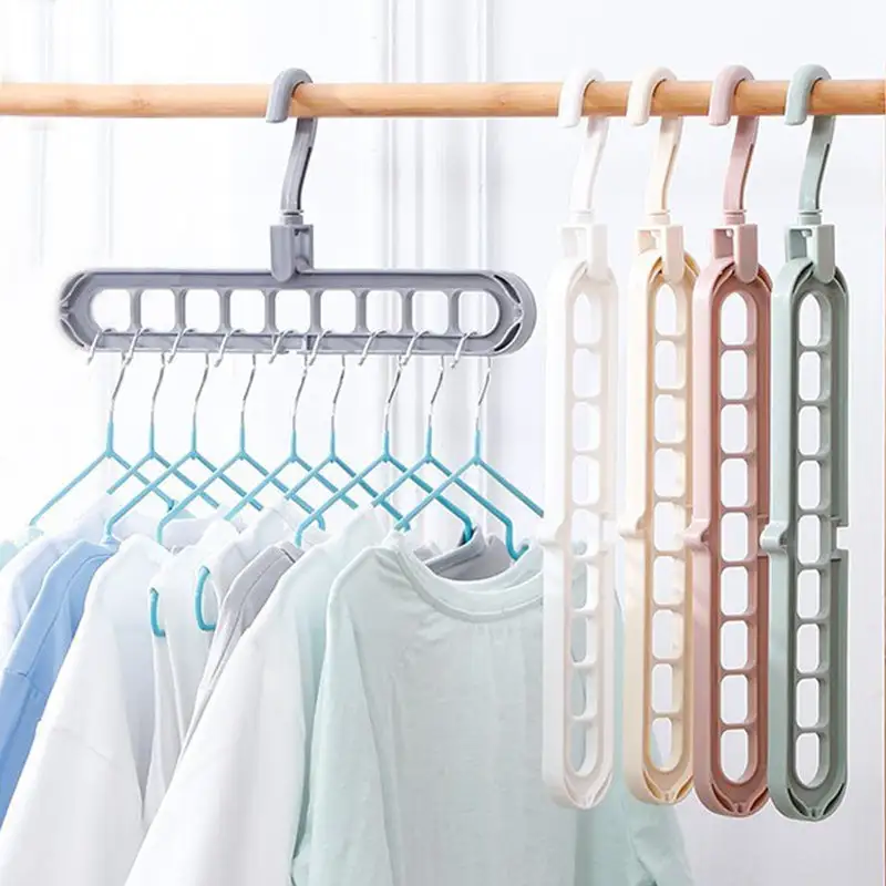 Rotating Multi Hole Closet Hanger