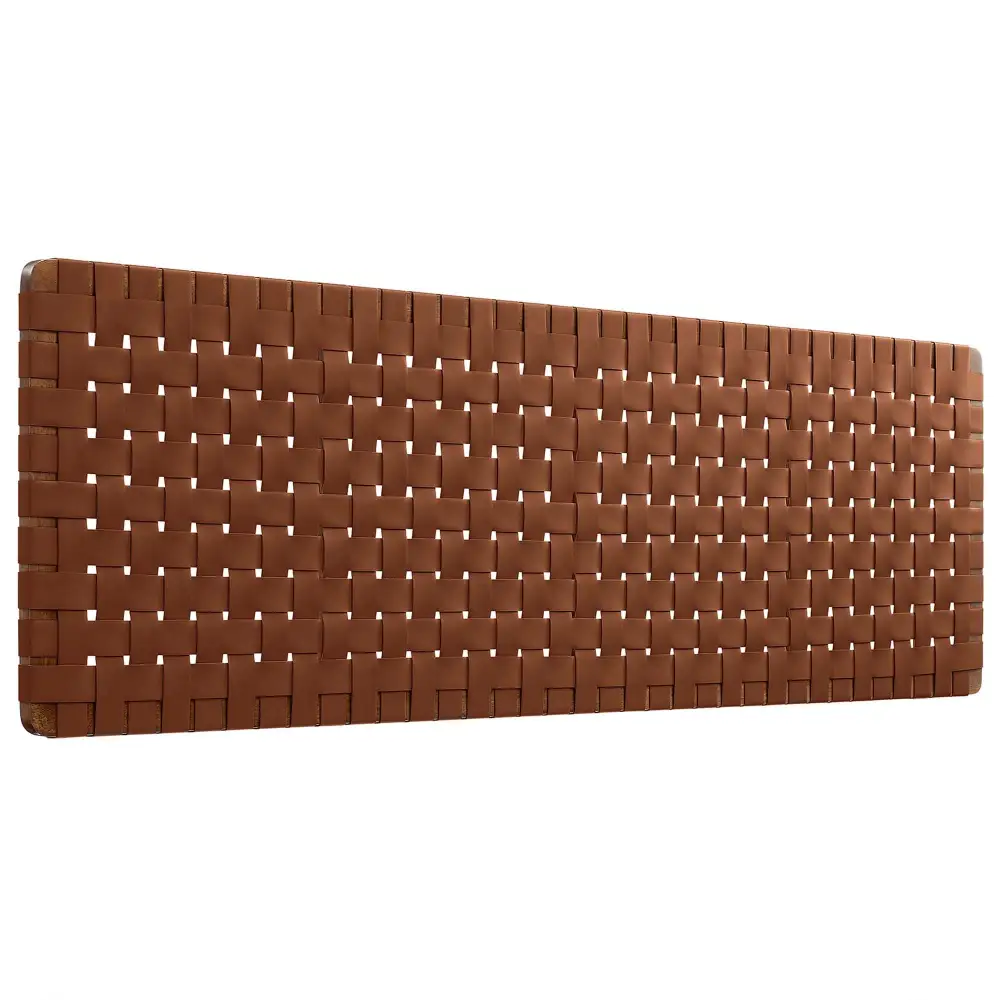 Weave Wall Mount Vegan Leather Headboard