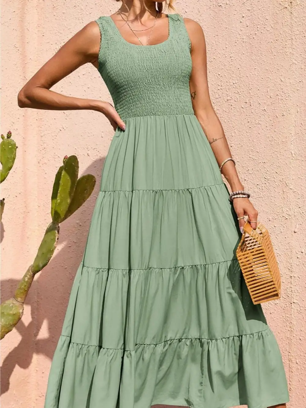 Classic Tiered Casual Dress