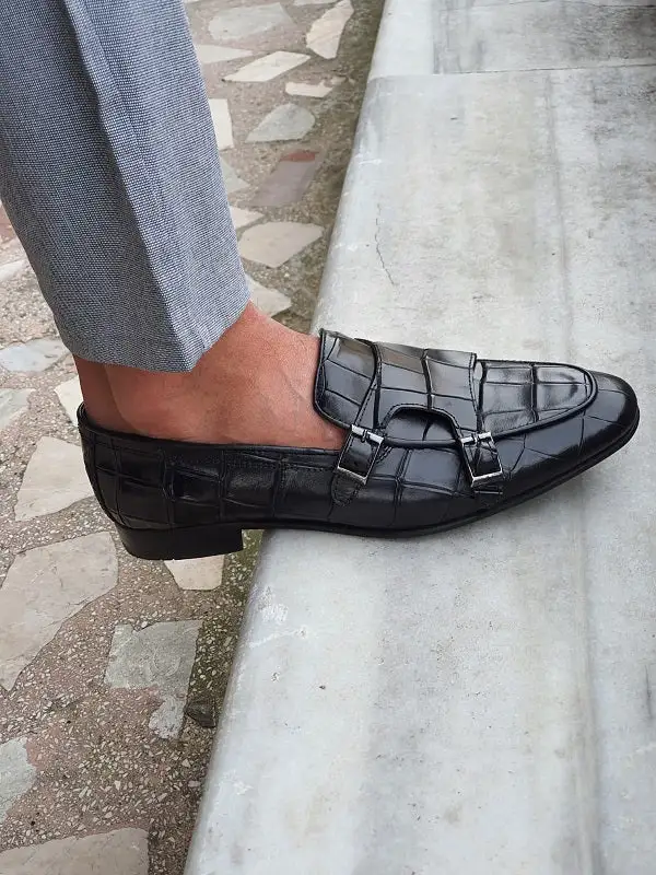 Casual Double Monk Strap Loafers