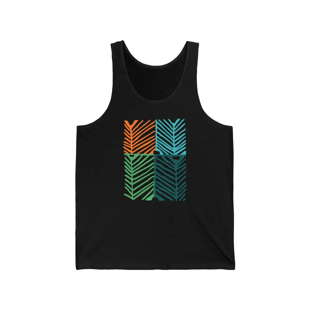 Tropical Frond Graphic Tank Top