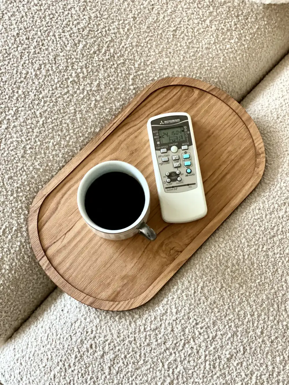 Elm Sofa Tray Light Brown