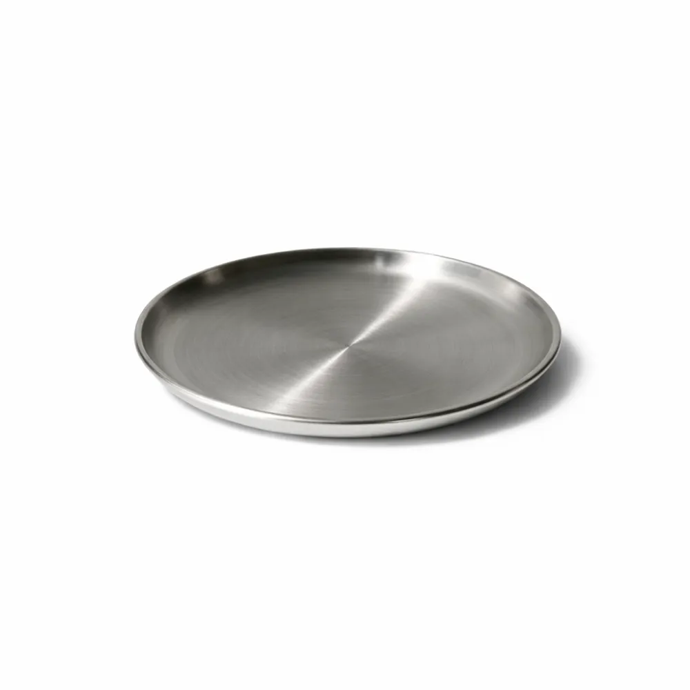 Compact Stainless Candle Plate