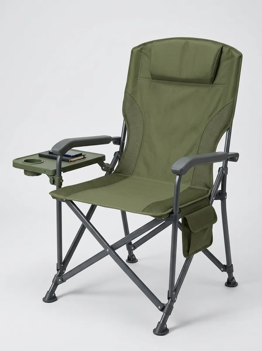 Camping Olive Green Folding Modern Camping Chair