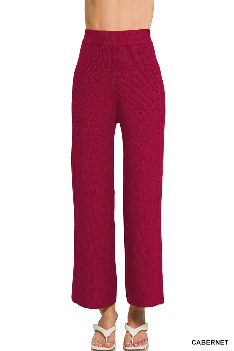 Relaxed Viscose Sweater Pants