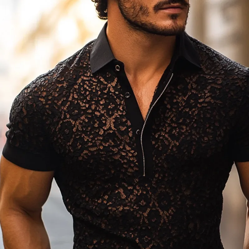 Textured Relaxed Polo