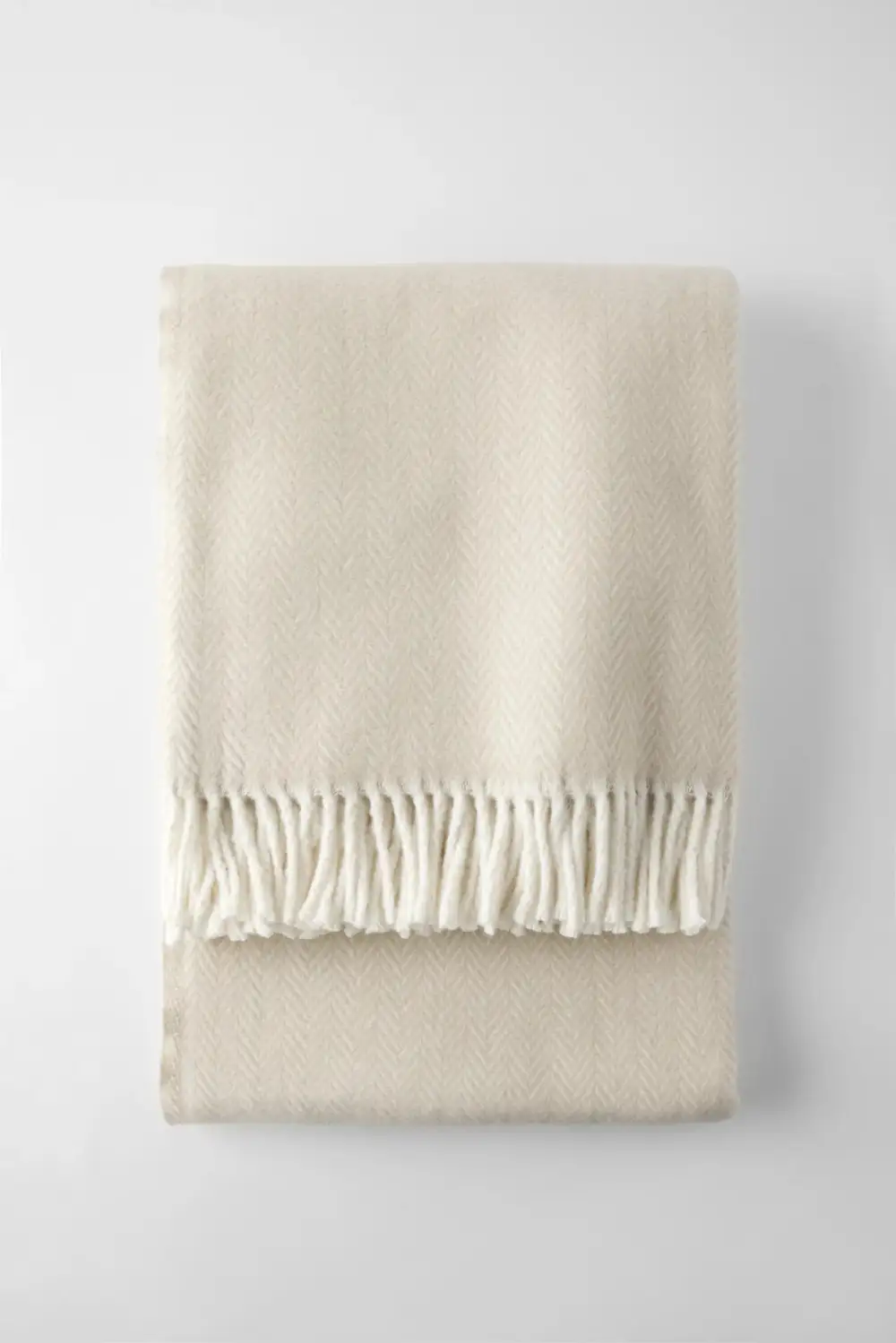 Textured Cotton Blend Throw