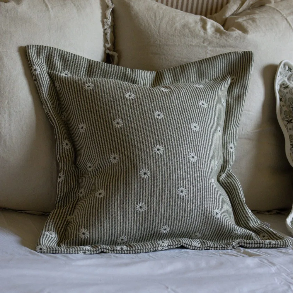 Relaxed Striped Accent Cushion
