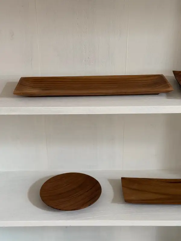 Teakwood Plate Kitchen Tableware Piece