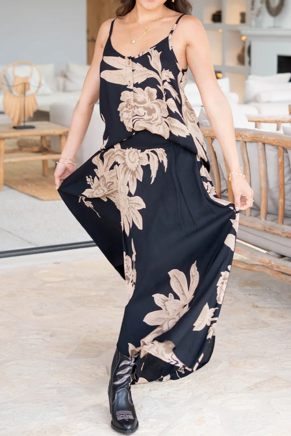 Classic Modern Everyday Casual Floral Skirt