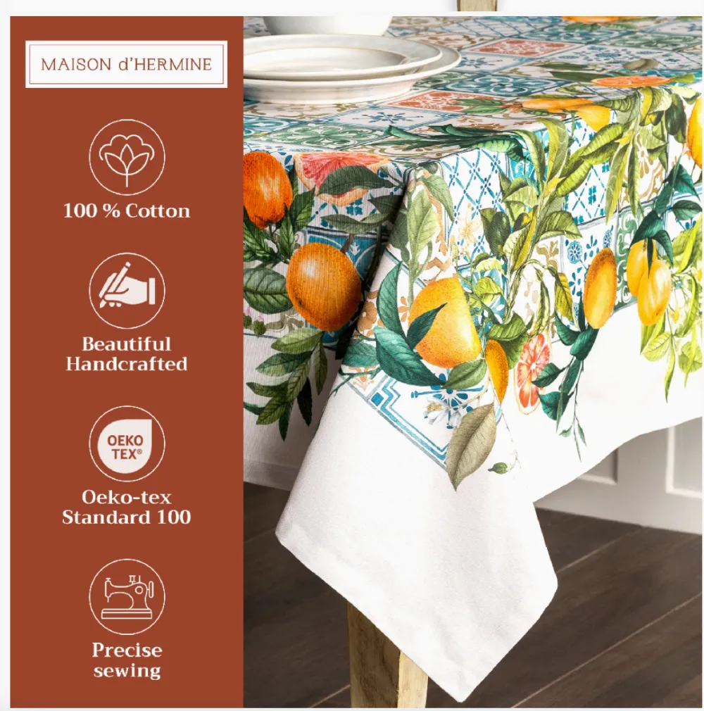 Agrume Cotton Tablecloth