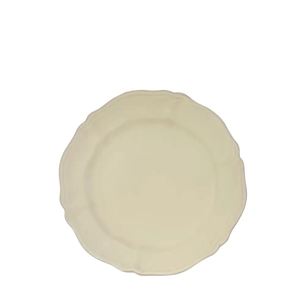 Scalloped Ceramic Dessert And Side Plate