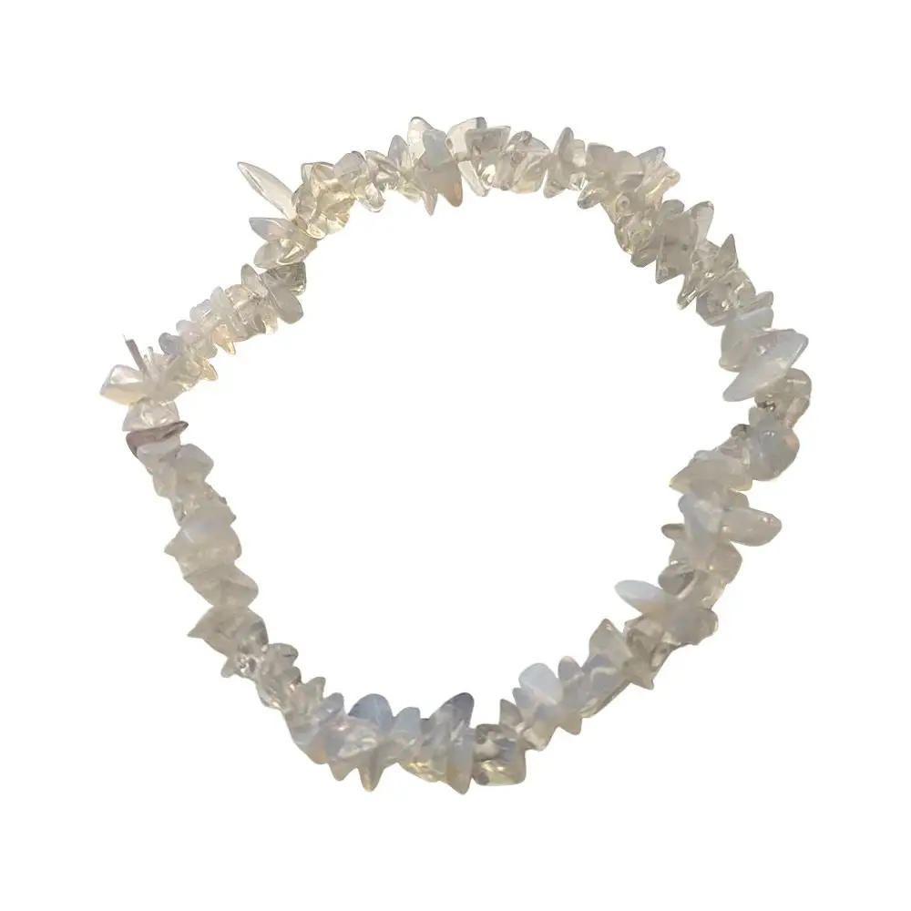 Chip-Stone Stretch Gemstone Crystal Bracelet