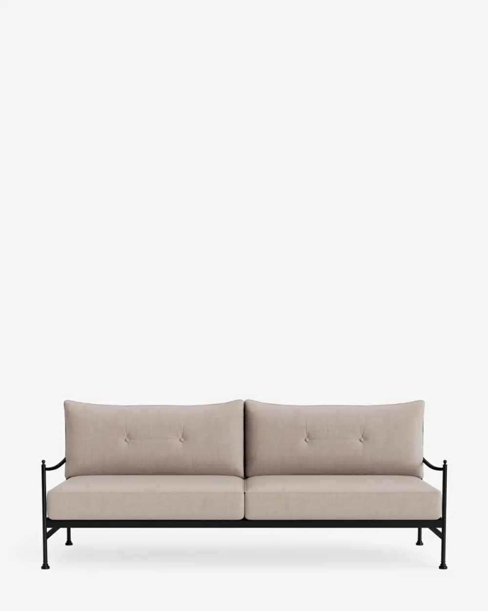 Curved Aluminum Sofa