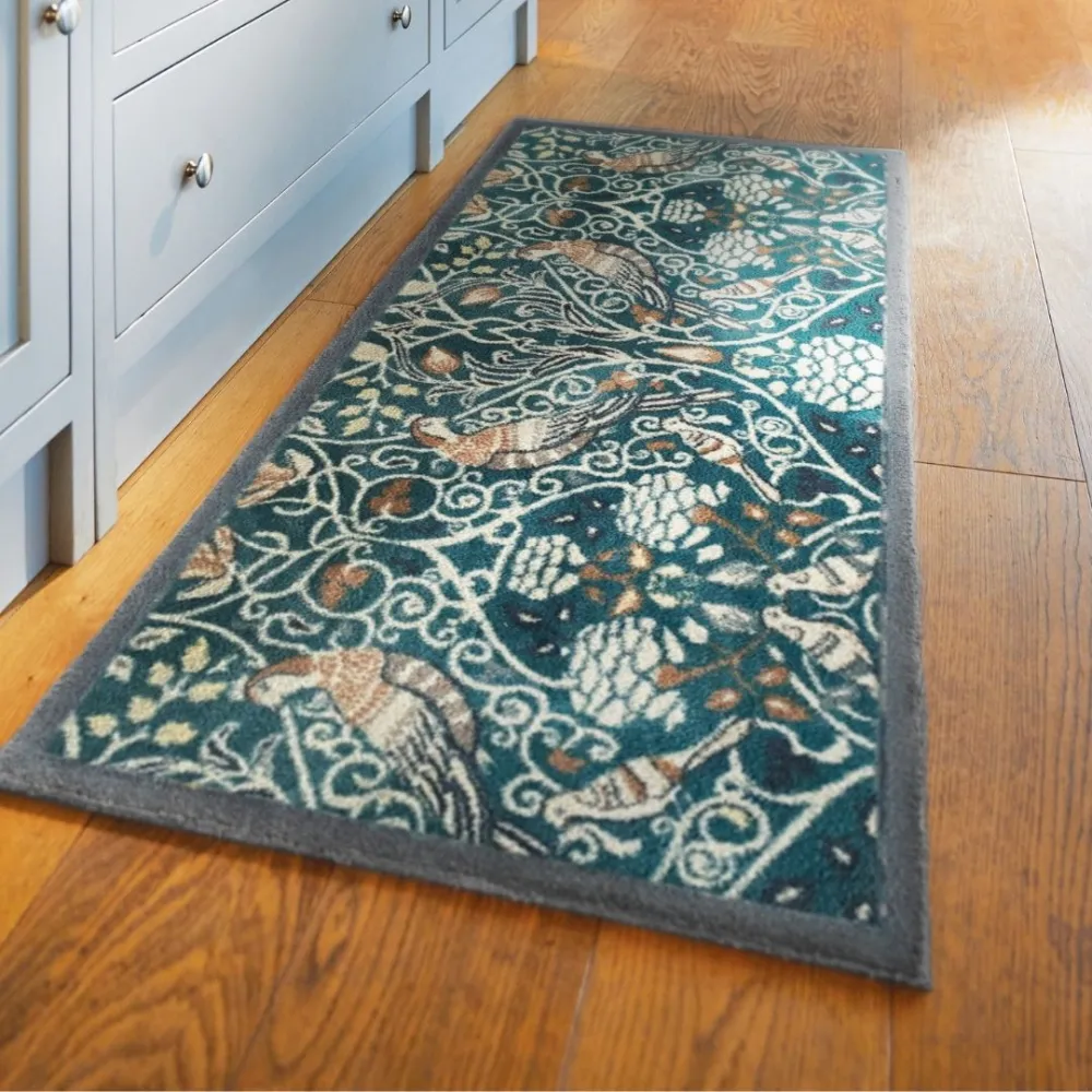 Foliage Bird Runner Rug