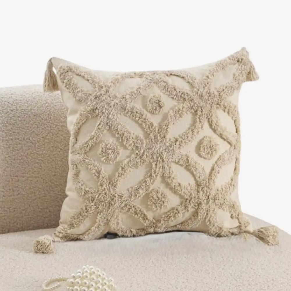 Refined Cotton-Canvas Decorative Throw Pillow