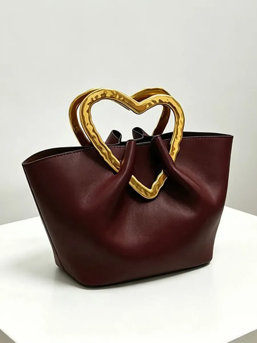 Sienna Exquisite Burgundy Soft Leather Tote Bag
