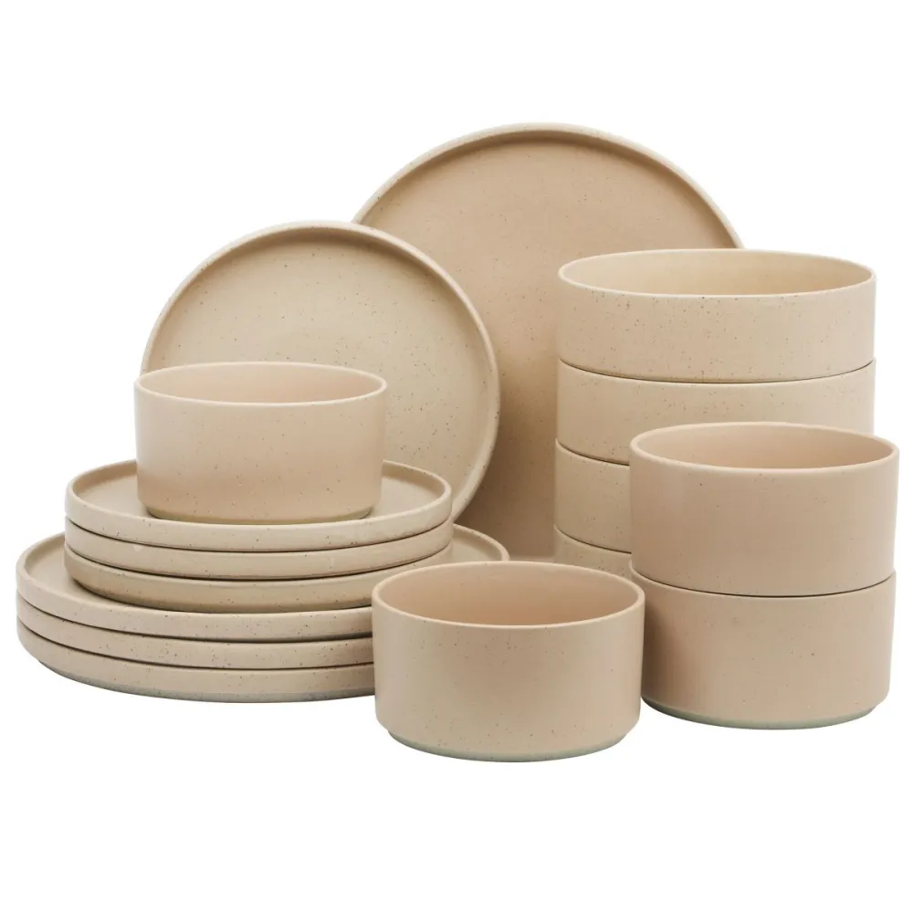 Matte Reactive Glaze Porcelain Dinnerware Set