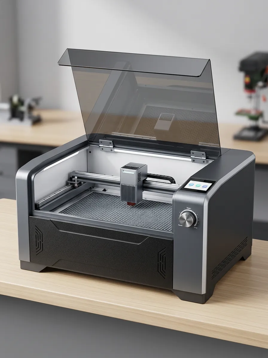 Desktop Laser Cutting and Engraving Machine for Craft Workshop Use
