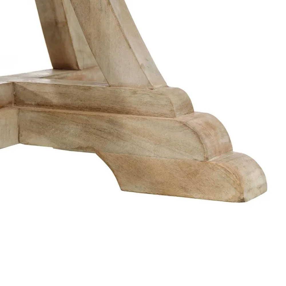 Round Mango Wood Dining Table