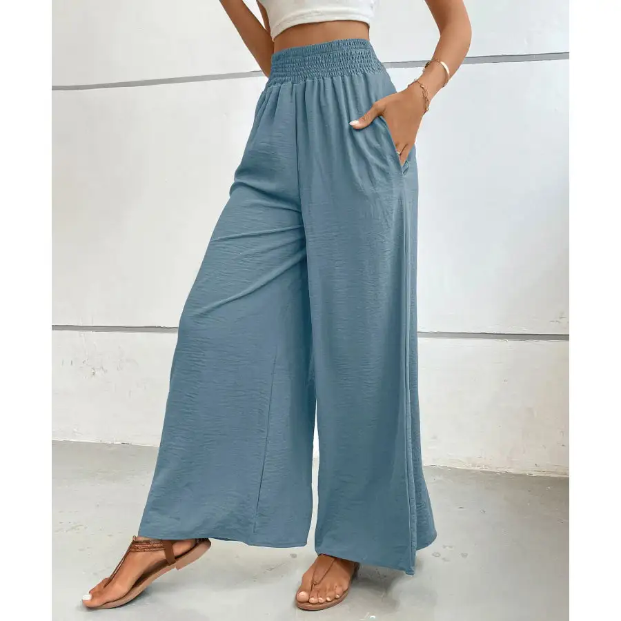 Soft High Waisted Wide Leg Pants
