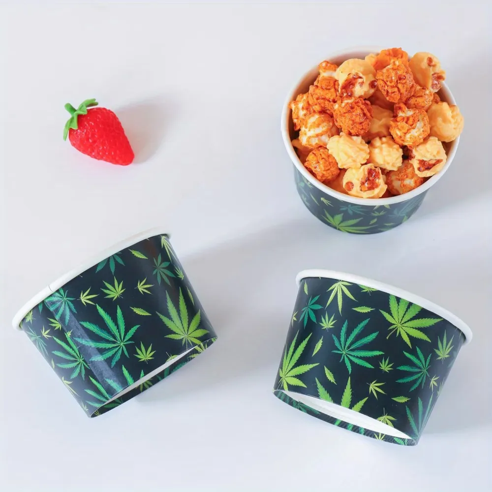25 Pcs Disposable Leaf Cups