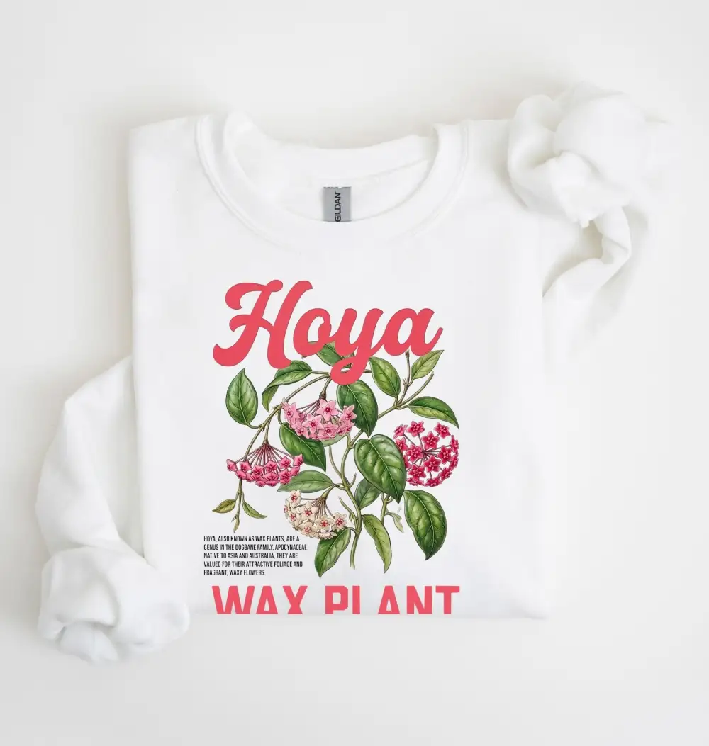 Wax Texture Crew Neck Sweatshirt
