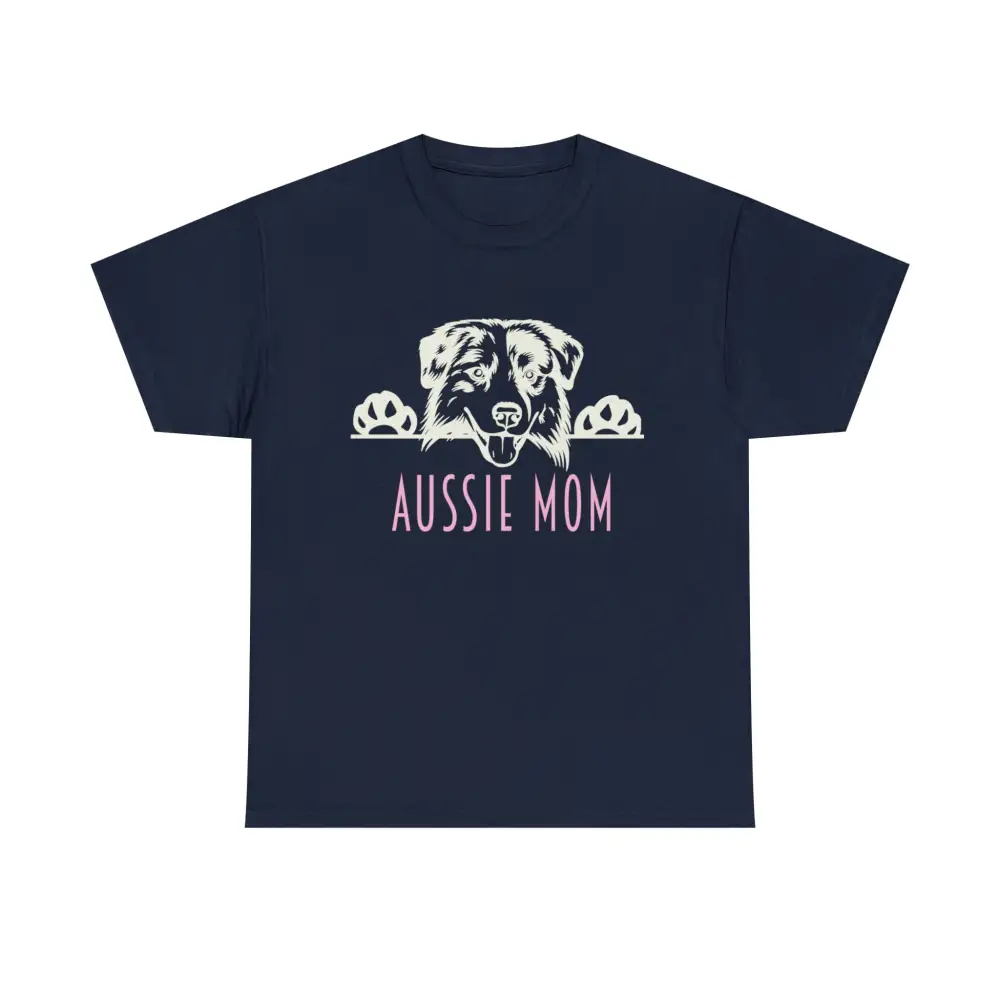Aussie Mom with Australian Shepherd Dog