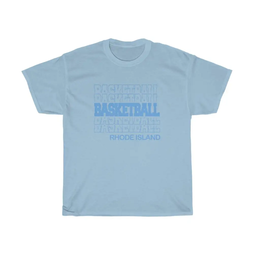 Basketball Rhode Island in Modern Stacked Lettering
