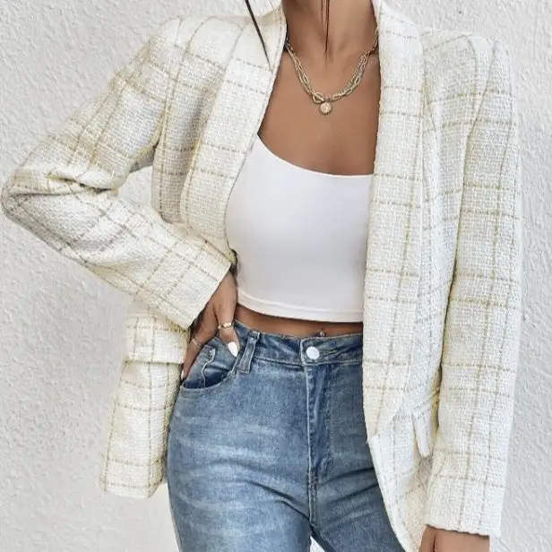 Tailored Linen Style Jacket
