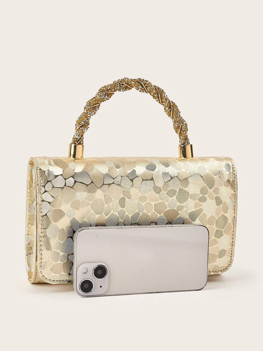 Gemma Sequined Chain Handbag