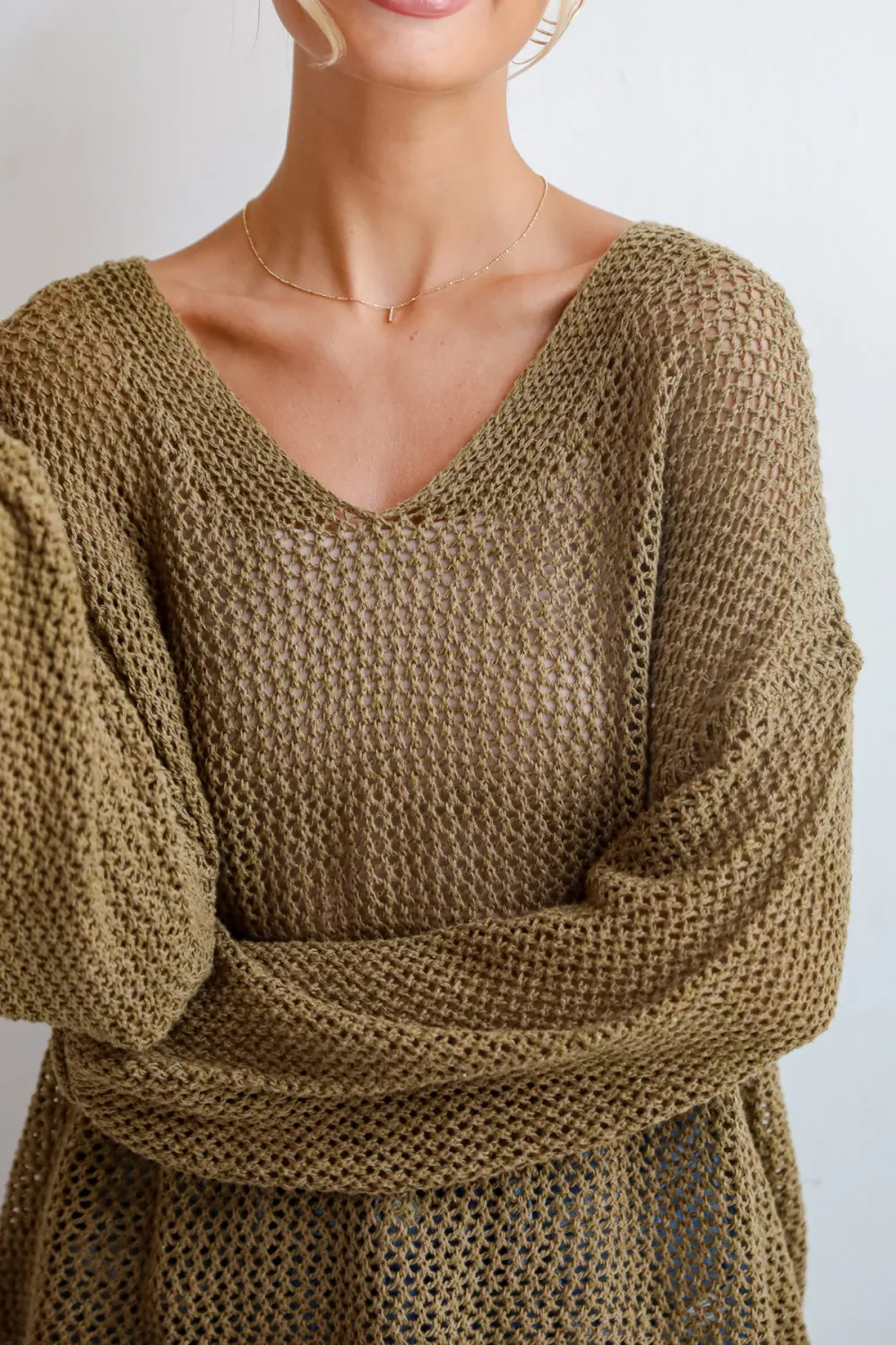Open Knit Sweater